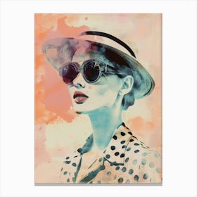 Polka Dot Hat 1 Canvas Print