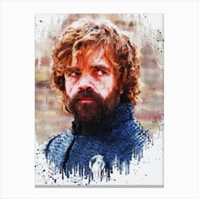 Tyrion Lannister Game Of Thrones Potrait Canvas Print