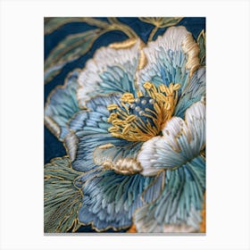 Chinese Embroidered Flower 1 Canvas Print