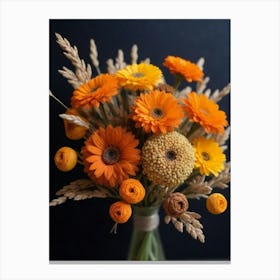 Orange Gerberas Canvas Print