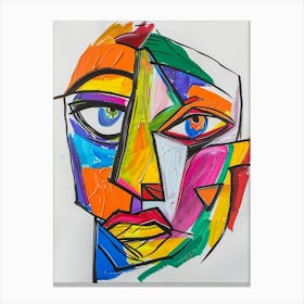 Abstract Face Canvas Print