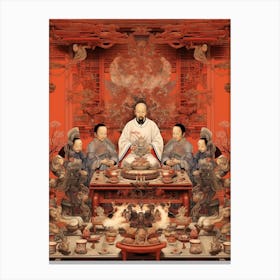 Chinese Ancestor Worship Illustration 7 Canvas Print