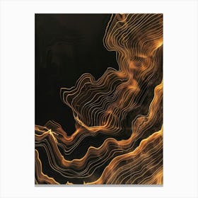 Abstract Golden Light Toile