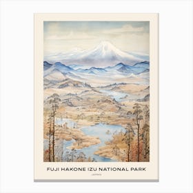 Fuji Hakone Izu National Park Japan 5 Poster Canvas Print