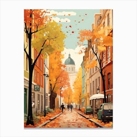 Warsaw In Autumn Fall Travel Art 2 Canvas Print