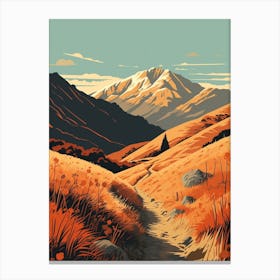 Greenstone And Caples Tracks New Zealand 1 Hiking Trail Landscape Canvas Print