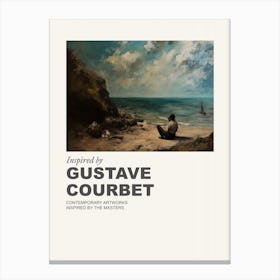 Museum Poster Inspired By Gustave Courbet 2 Canvas Print