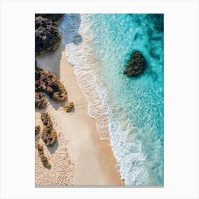 Aerial View Of A Beach 31 Canvas Print