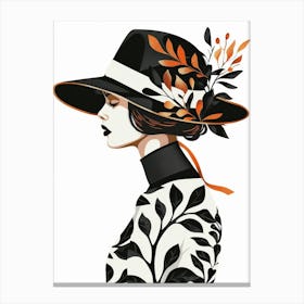 Woman In A Hat 91 Canvas Print