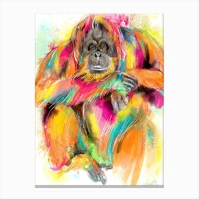 Orangutan painting Canvas Print