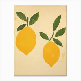 Lemons Canvas Print