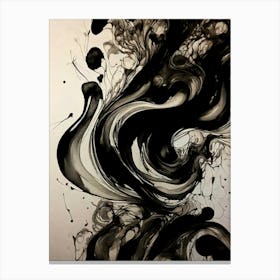 Ink Splatter Canvas Print