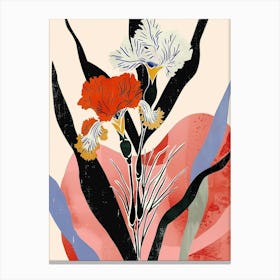 Colourful Flower Illustration Carnation 2 Canvas Print