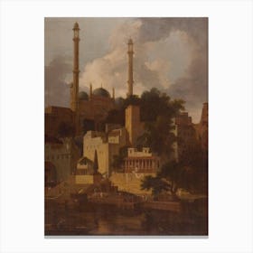 Aurangzeb’s Mosque, Thomas Daniell Canvas Print