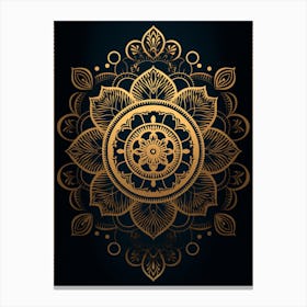 Gold Mandala Canvas Print