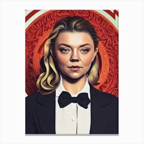 Natalie Dormer Illustration Movies Canvas Print