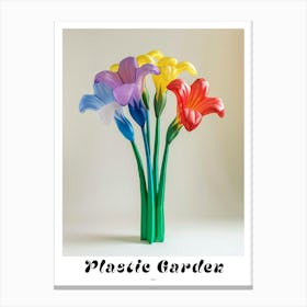 Dreamy Inflatable Flowers Poster Iris 1 Canvas Print