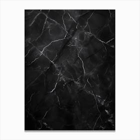 Black Marble Canvas Print