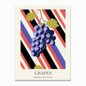 Marche Aux Fruits Grapes Fruit Summer Illustration 2 Canvas Print