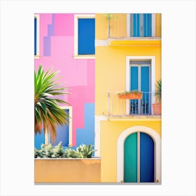 Civitavecchia, Italy Colourful View 1 Canvas Print
