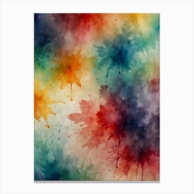 Watercolor Splatter Background 1 Canvas Print