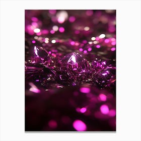 Purple Sparkles Canvas Print