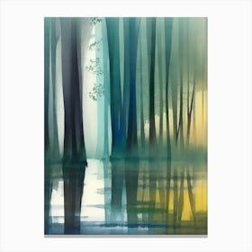 Sunrise In The Forest Canvas Print