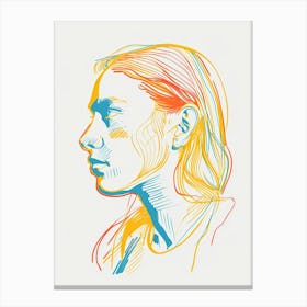 Profile Of A Woman 2 Canvas Print