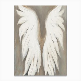 Angel Wings 1, Symbol Abstract Painting Canvas Print