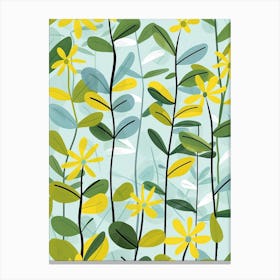 Lime Tree Flat Illustration 4 Canvas Print