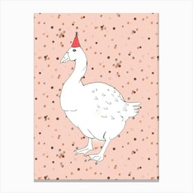 Birthday Goose Canvas Print