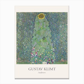 Sunflowers, Gustav Klimt Poster Canvas Print