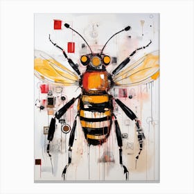 Bee 6 Basquiat style Canvas Print