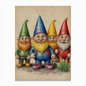 Gnomes 1 Canvas Print