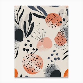 Abstract Floral Pattern 9 Canvas Print