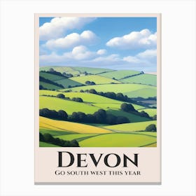 Devon Countryside Canvas Print