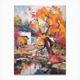 Autumn Gardens Painting Lan Su Chinese Garden Usa 3 Canvas Print