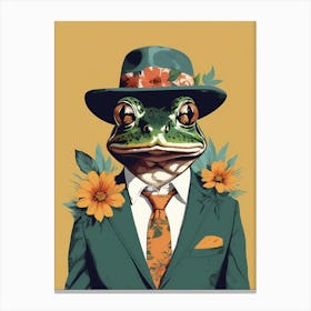 Frog In A Suit (1) Canvas Print
