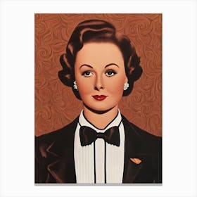 Susan Hayward Illustration Movies Canvas Print