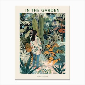 In The Garden Poster Monet S Garden France 6 Canvas Print
