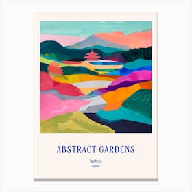 Colourful Gardens Tofuku Ji Japan 1 Blue Poster Canvas Print
