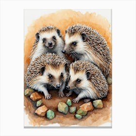 Hedgehogs Canvas Print