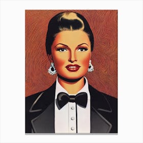 Rita Hayworth Illustration Movies Canvas Print