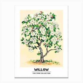 Willow Tree Storybook Illustration 4 Poster Canvas Print