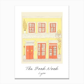 Lyon The Book Nook Pastel Colours 2 Poster Canvas Print