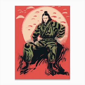 Samurai Illustration 9 Canvas Print