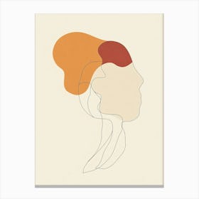 Woman'S Head 5 Canvas Print