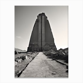 Luxor, Egypt, Black And White Photography 2 Canvas Print