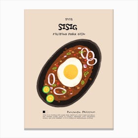 Sisig Canvas Print