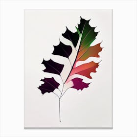 Oak Leaf Abstract 2 Canvas Print